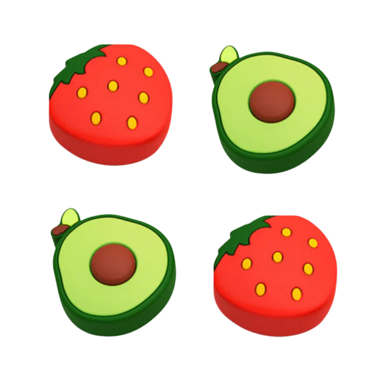 Strawberry & Avocado CustomGrips (4-PACK) - Nintendo Switch